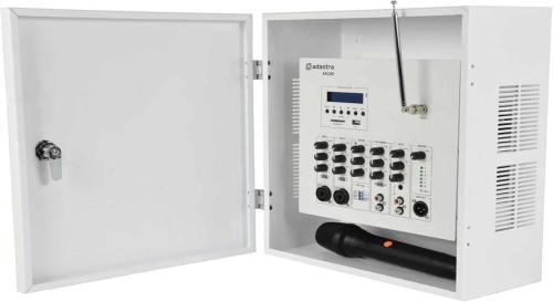 Amplificador de Parede 100v com Microfone Uhf