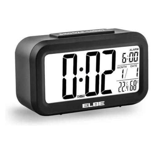Relógio-Despertador Elbe Rd-668 Lcd 4,4" Preto