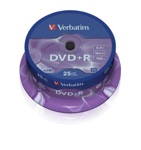 Dvd+R Verbatim Advanced Azo 16x/ Tarrina-25uds