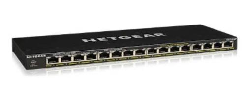 Netgear Gs316p Unmanaged Gigabit Ethernet (10/100/1000) Power Over Ethernet (Poe) Black