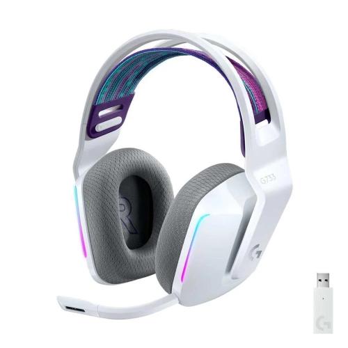 Auscultadores Logitech G733 Lightspeed Wireless RGB Gaming Branco