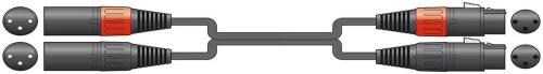Classic Audio Lead 2 Xlr Female - 2 Xlr Male 1.5m