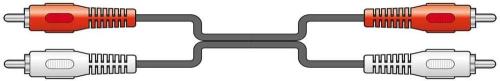 Av Link 112.050uk Cabo de Áudio 3 M 2 X Rca Preto.