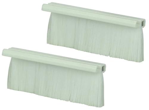 White Single Gang Wallplate Brushes
