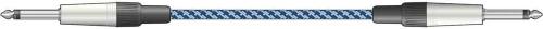 Braid Guitar Lead Blue/White 3m