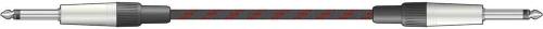 Braid Guitar Lead Black/Red 3m