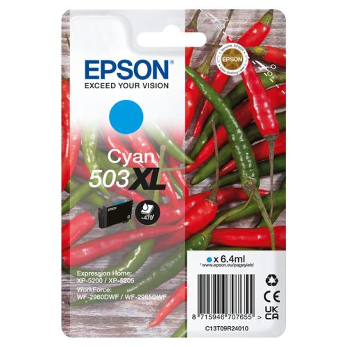 Tinteiro Epson 503 Cianoxl + Alarme Rf - Wf-296x, Xp-520x