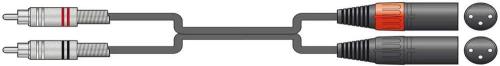 Classic Audio Lead 2 Rca Plugs - 2 Xlr Male 3.0m