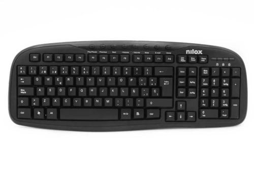 Teclado Nilox Qwerty Espanhol Preto