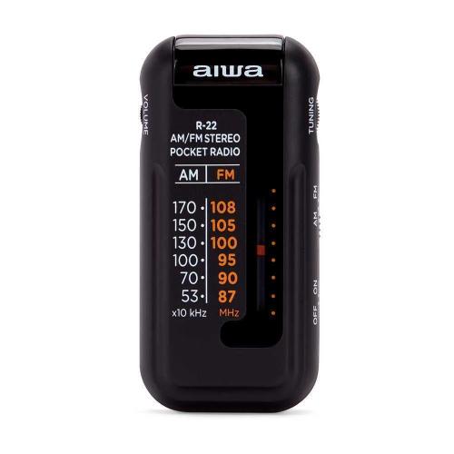 Radio Port?til Aiwa R-22bk/ Negra