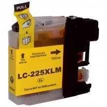 Tinteiro Brother Compatível LC225 XL (V3) Amarelo