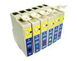 Conjunto de 6 Tinteiros Compatíveis Epson T0481/2.