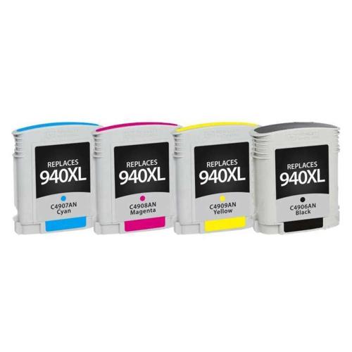 Conjunto 4 Tinteiros Compatíveis HP 940 XL