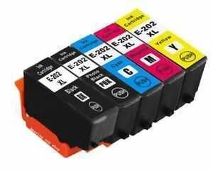 Conjunto 5 Tinteiros Epson 202 XL Compatíveis