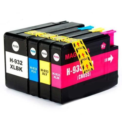 Conjunto 4 Tinteiros Compatíveis HP 932 XL / 933 .