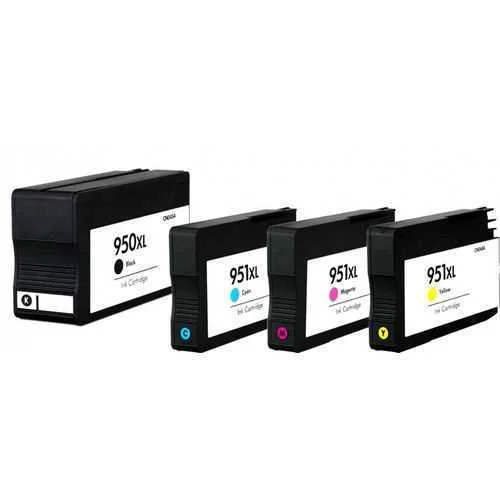 Conjunto 4 Tinteiros Compatíveis HP 950 XL / 951 .