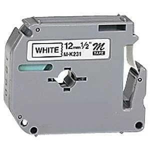 Fita Laminada Compatível Brother MK231BZ - 12mm x.