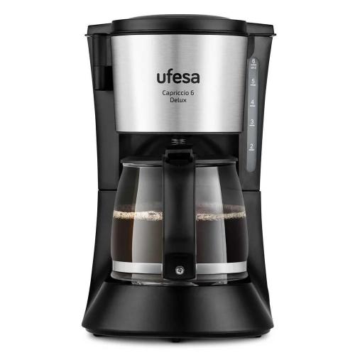 Máquina de Café de Filtro Cg7115 Capriccio 6 Delux Preto/Inox - Ufesa