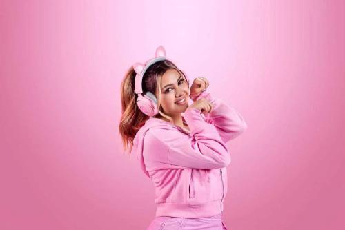 Auscultadores Razer Kraken V2 Pro Kitty Edition Quartz