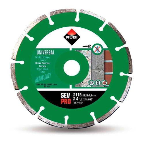 Disco Diamante Sev 115 Pro 25915 Rubi