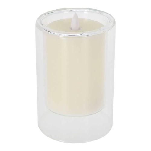Vela LED Ø 10 Cm Copo de Vidro