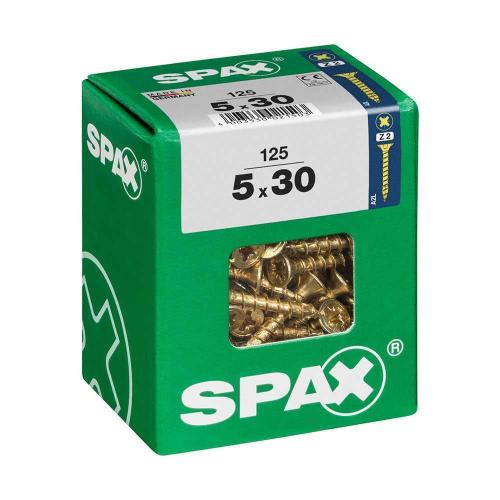 Caixa 125un Parafuso Madeira Spax Cab. Plana Yell.