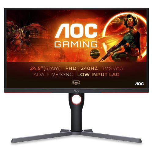 Monitor Gaming Va 24.5" 25g3zm Full Hd Preto, Vermelho - Aoc