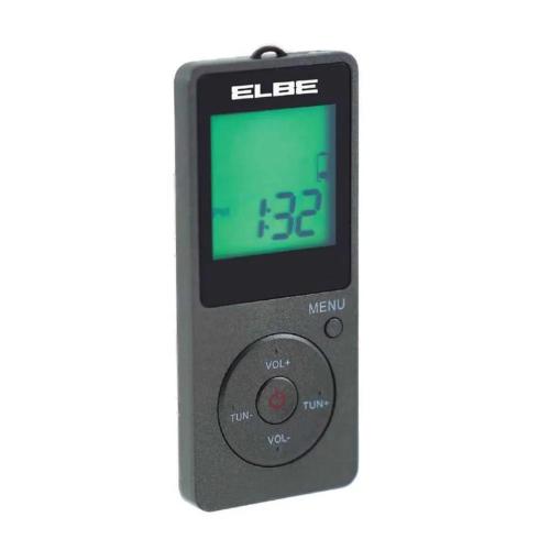 Rádio Portátil Digital Elbe Rf95 Desportiva Am/Fm Cinzento Escuro