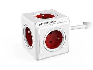 Allocacoc Powercube Power Extension 1.5 M 5 Ac Outlet(S) Indoor Red White