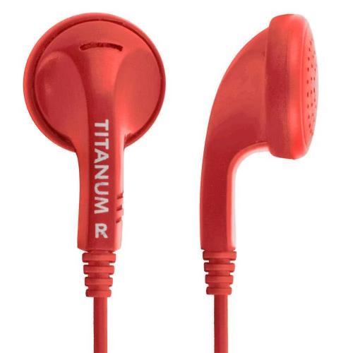 Auriculares Titanum C/ Fios Stereo Vermelho - Esperanza