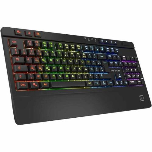 Teclado Gaming The G-Lab Titanium Preto Francês Azerty