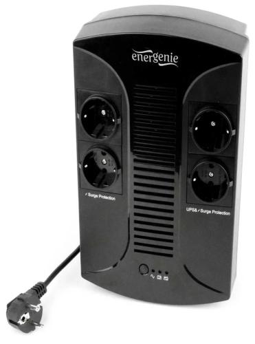 UPS Gembird EG-UPS-002 850VA Schuko Preto