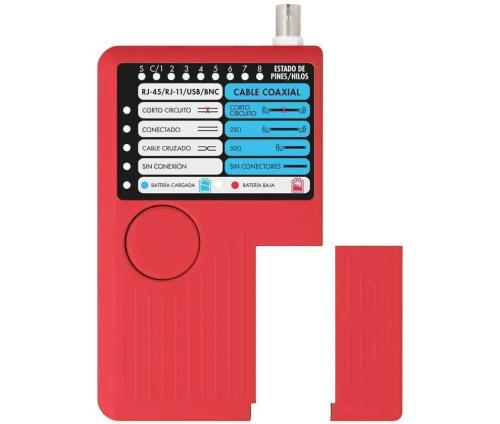 Testador de Cabos Rj11, Rj12, Rj45, Usb e Bnc