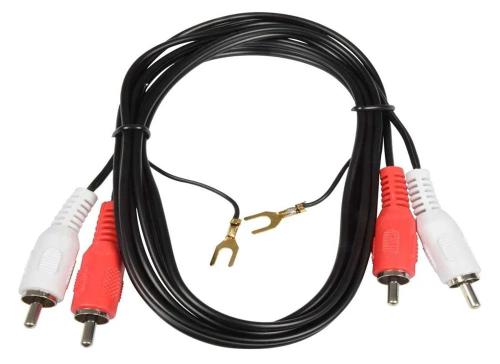 2rca Fichas para Fichas 2rca com Fio de Aterramen.