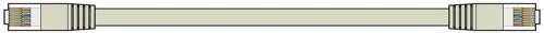 Cat6 Patch Lead UTP RJ45 Plug para RJ45 Plug 1.0m