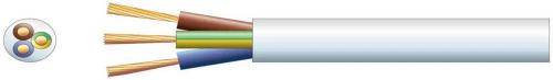 3 Core Round Mains Pvc, 3 X 24/0.2mm, 6a, 6.1mm, White, 100m