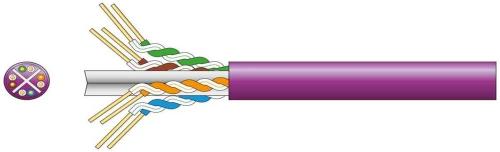 Cat6 U/Utp Lszh Network Cable 305m Lilac