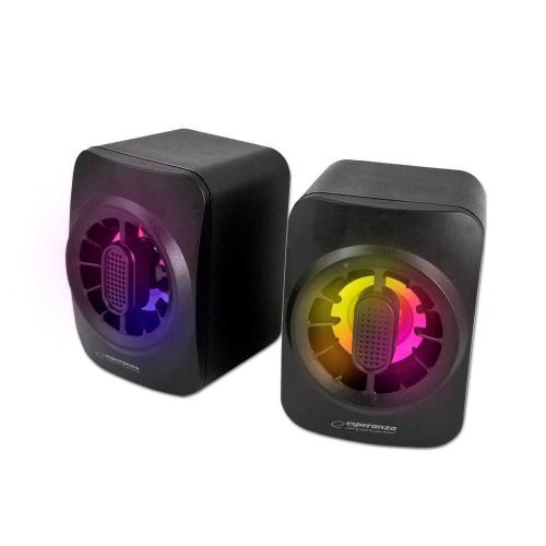 Esperanza USB Speakers 2.0 LED Rainbow Sakara