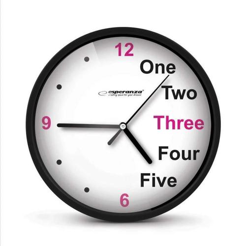 Esperanza Wall Clock Prague black