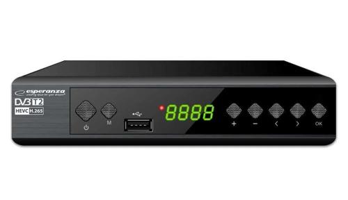 Esperanza Dvb-T2 H.265/Hevc Digital Terrestrial Tv Receiver Ev111p