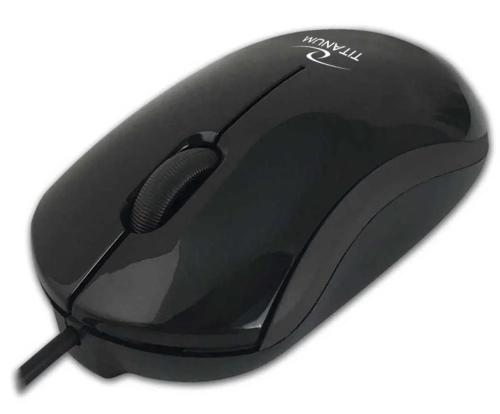 Titanum Usb-C Wired 3d Optical Mouse Dorado