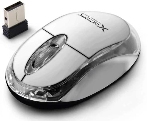 Extreme Wireless 2.4ghz Optical Mouse 3d Usb Harrier White