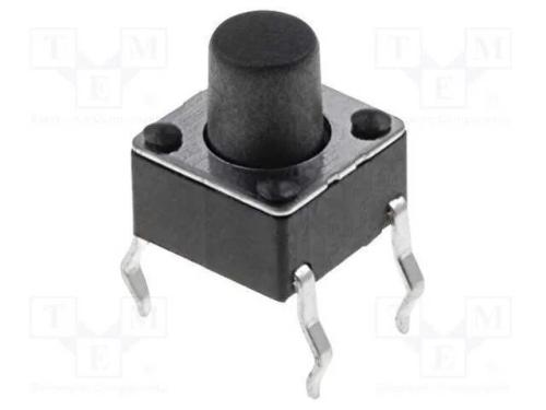 Microinterruptor TACT SPST-NO Pos:2 0,05A/12VDc