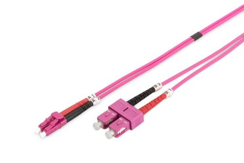 Digitus Lwl Patchkabel Lc -> Sc 5.00m Multimode Duplex Om4