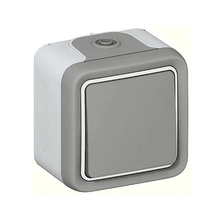 Comutador De Escada Cinzento Plexo 10 Ax 250v