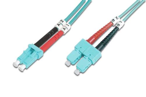Digitus Lwl Patchkabel Lc -> Sc 3.00m Multimode Duplex Om3
