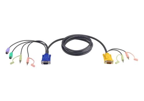 Cable Kvm Vga Hembra / Conector 2x Ps/2 - Vga Mac.