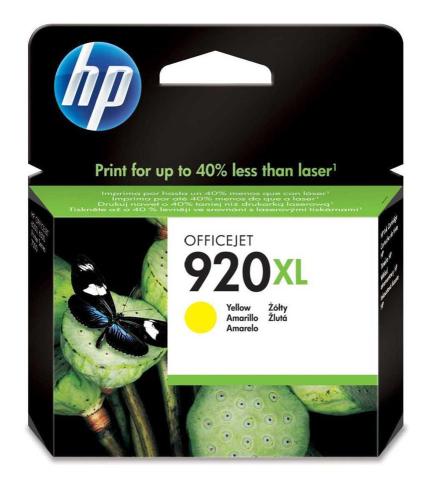 Hp Tinteiro Original 920xl Amarelo de Elevado Ren.