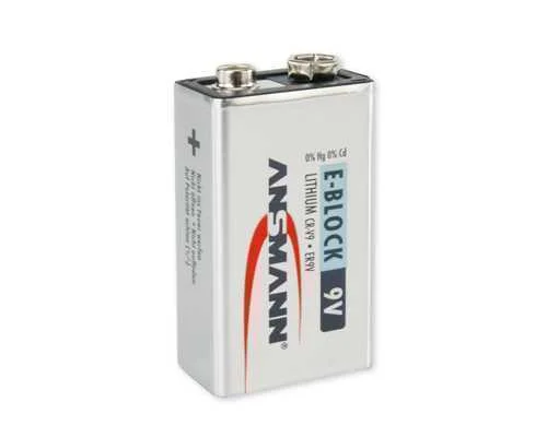 Ansmann 9v E-Block Bateria Descartável Lítio