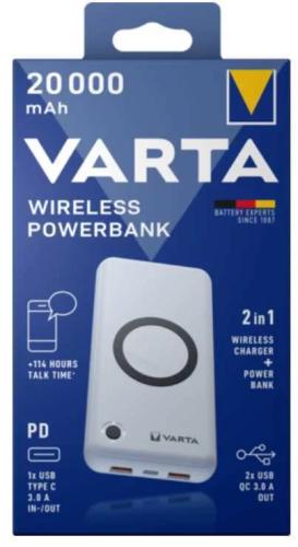 Varta Powerbank Power Bank Wireless 20000